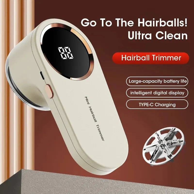 Electric lint remover fabric shaver