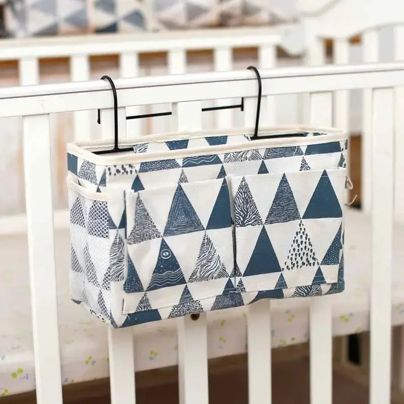 Bedside Caddy Organizer | Hanging Bed Storage Pocket with Hooks