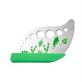 Stainless steel herb stripper tool