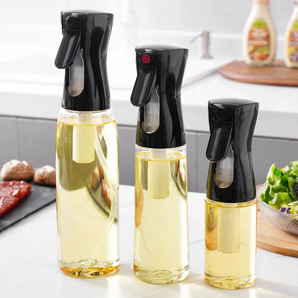 Refillable oil spray bottle for cooking