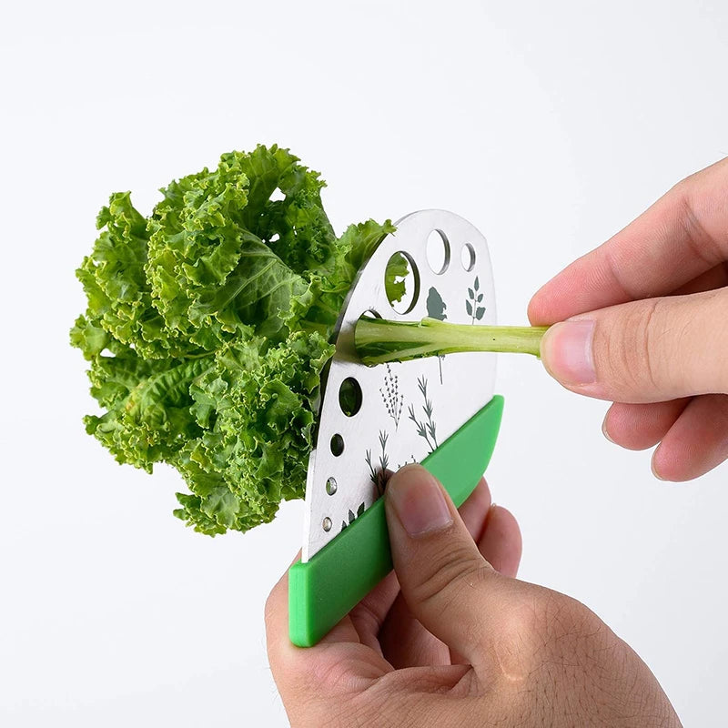 Stainless steel herb stripper tool