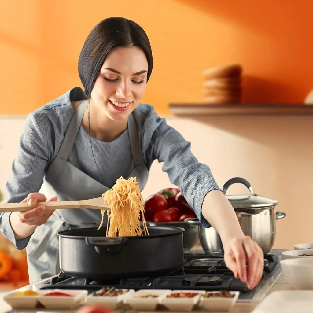 Bamboo kitchen utensil set