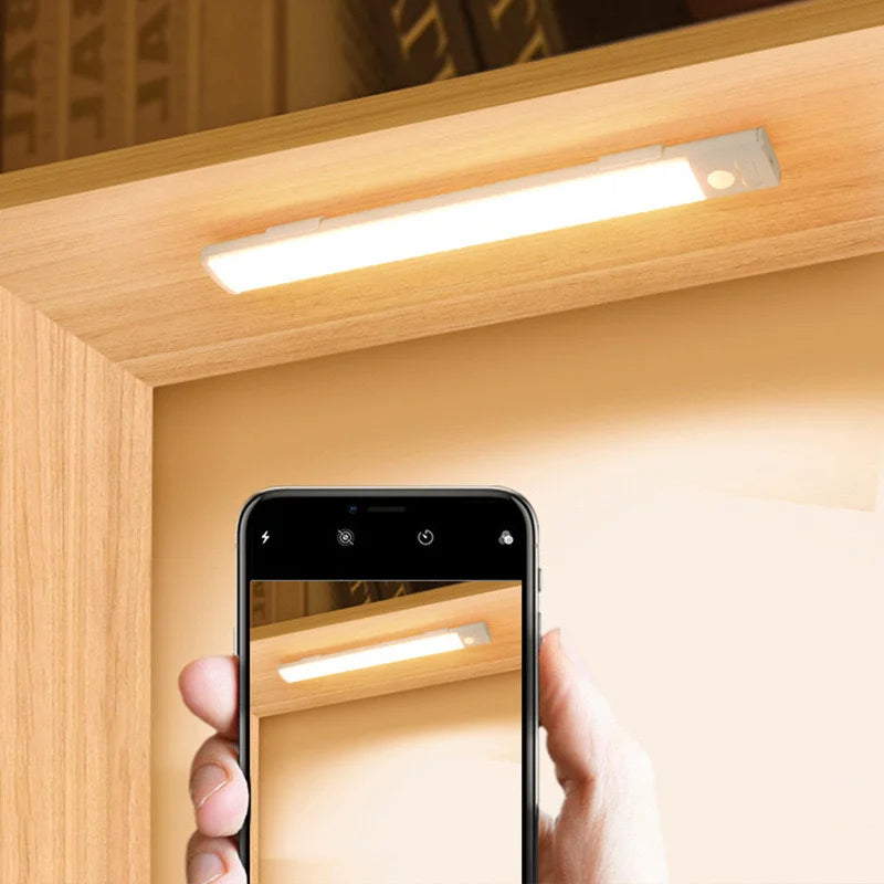 Motion sensor LED cabinet light