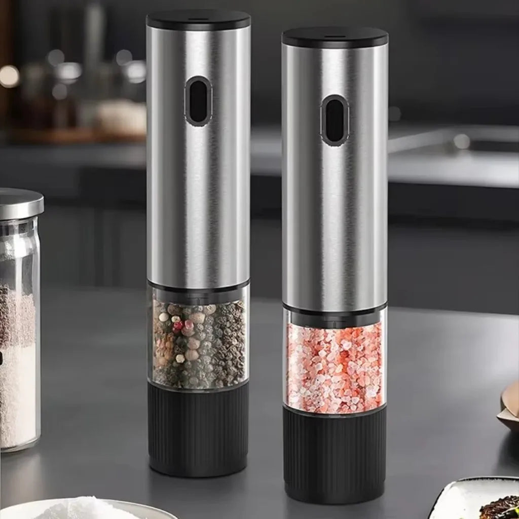 Electric salt and pepper grinder set of 2