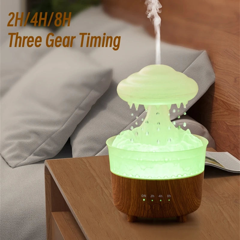 Rain Cloud Humidifier water drip effect blue light