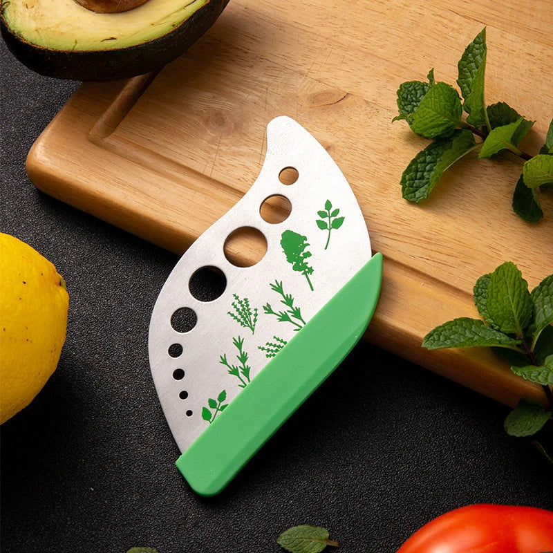 Stainless steel herb stripper tool