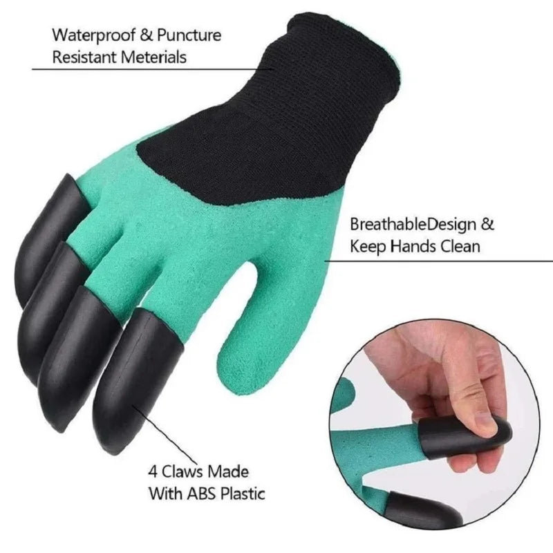 Garden gloves with claws
