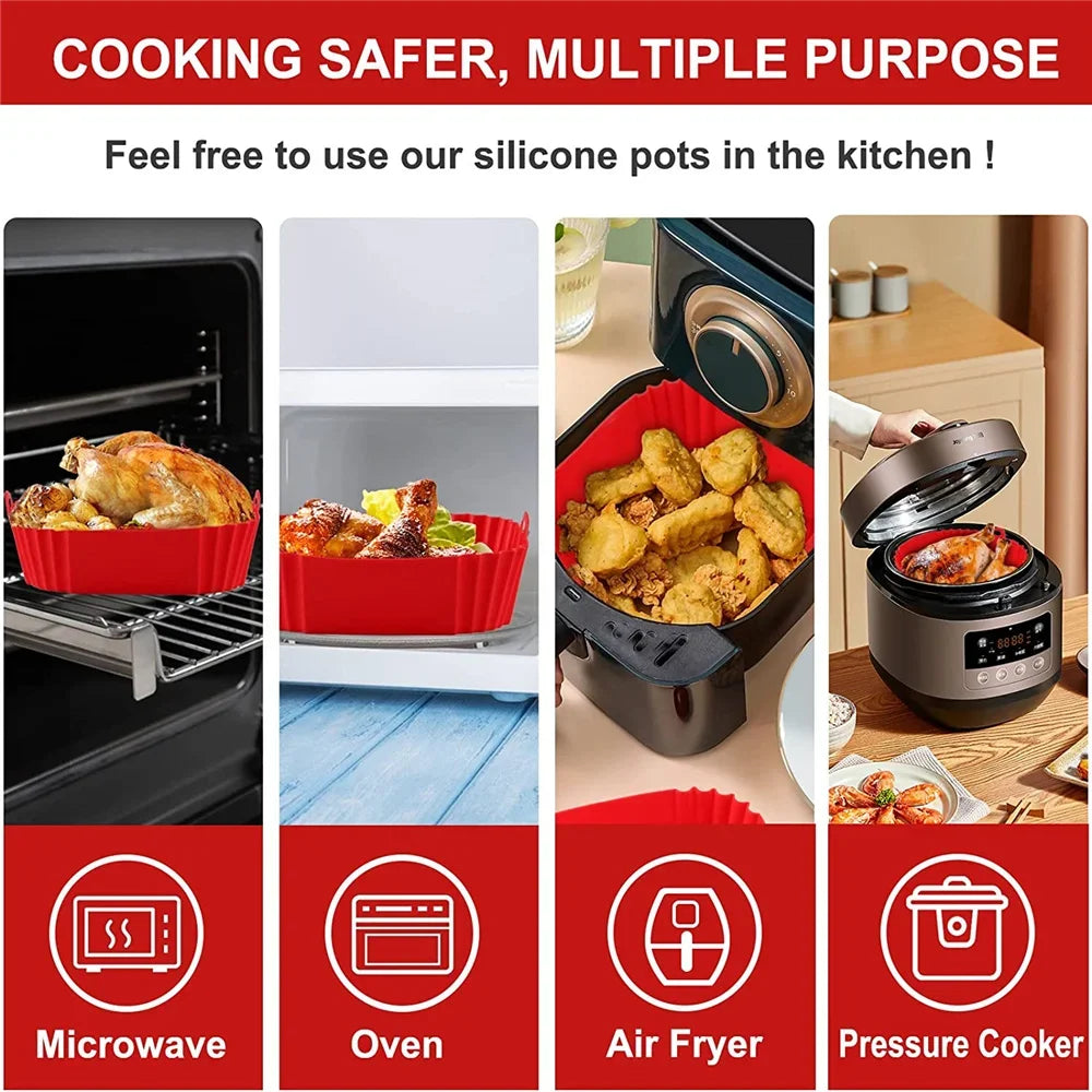 Silicone air fryer liner