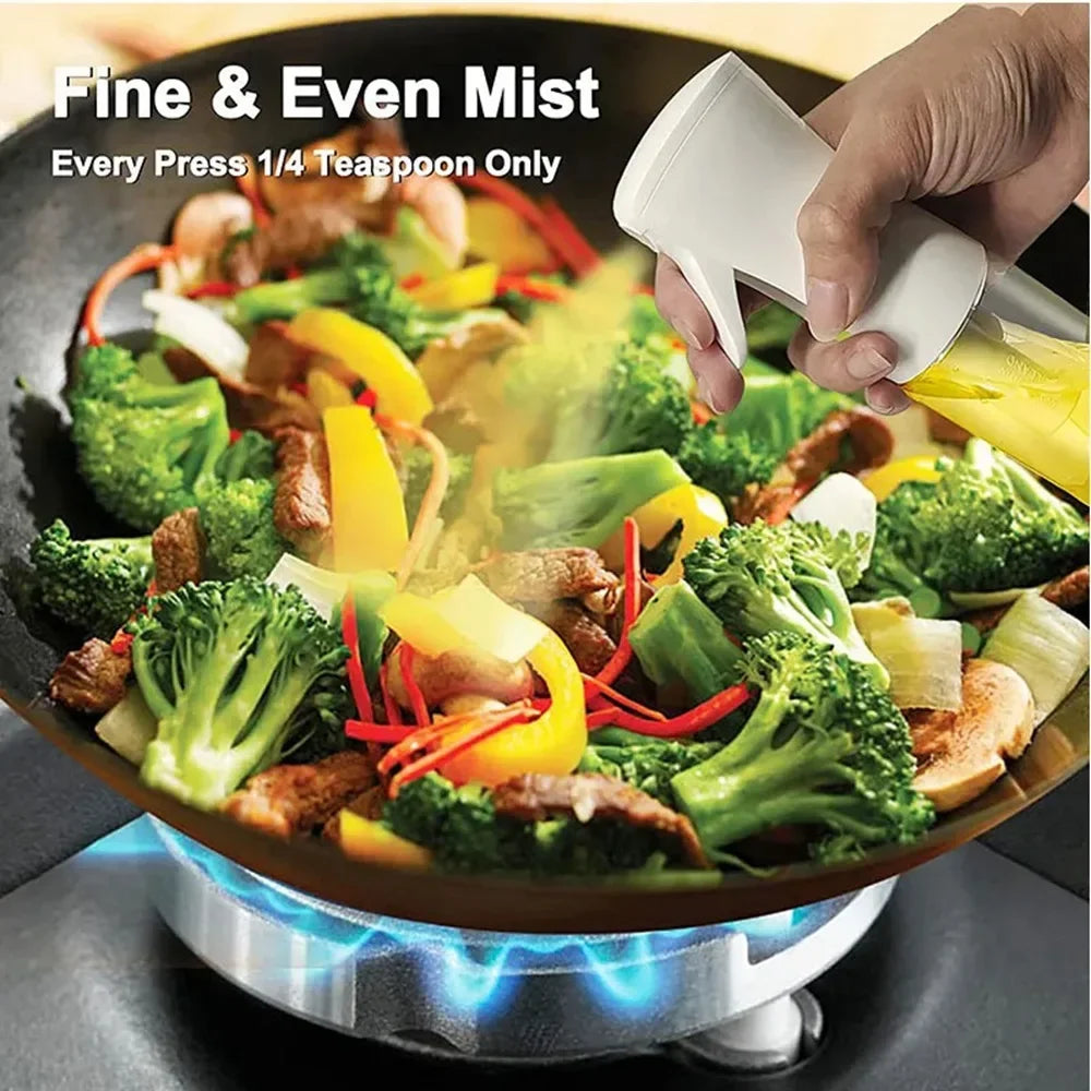 Refillable oil spray bottle for cooking