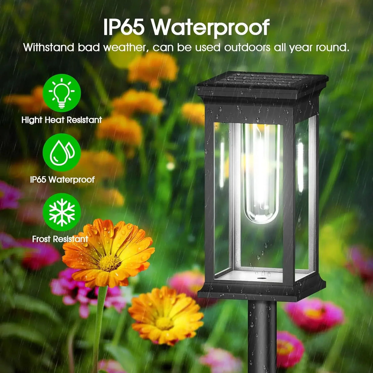 Solar pathway lantern stake light