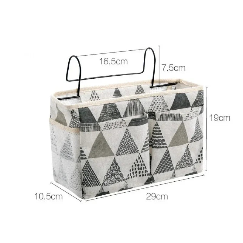 Hanging bedside caddy organizer