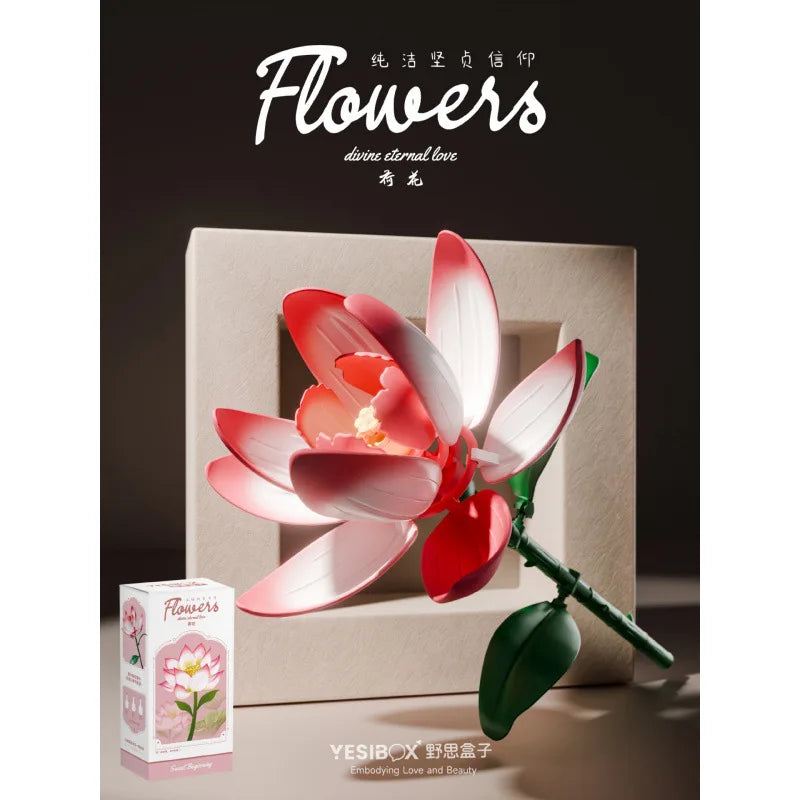 DIY Building Block Flower Kit | Build-Your-Own Bouquet for Home Decor & Gifting