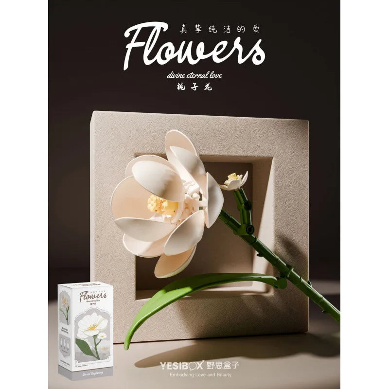 DIY building block flower kit