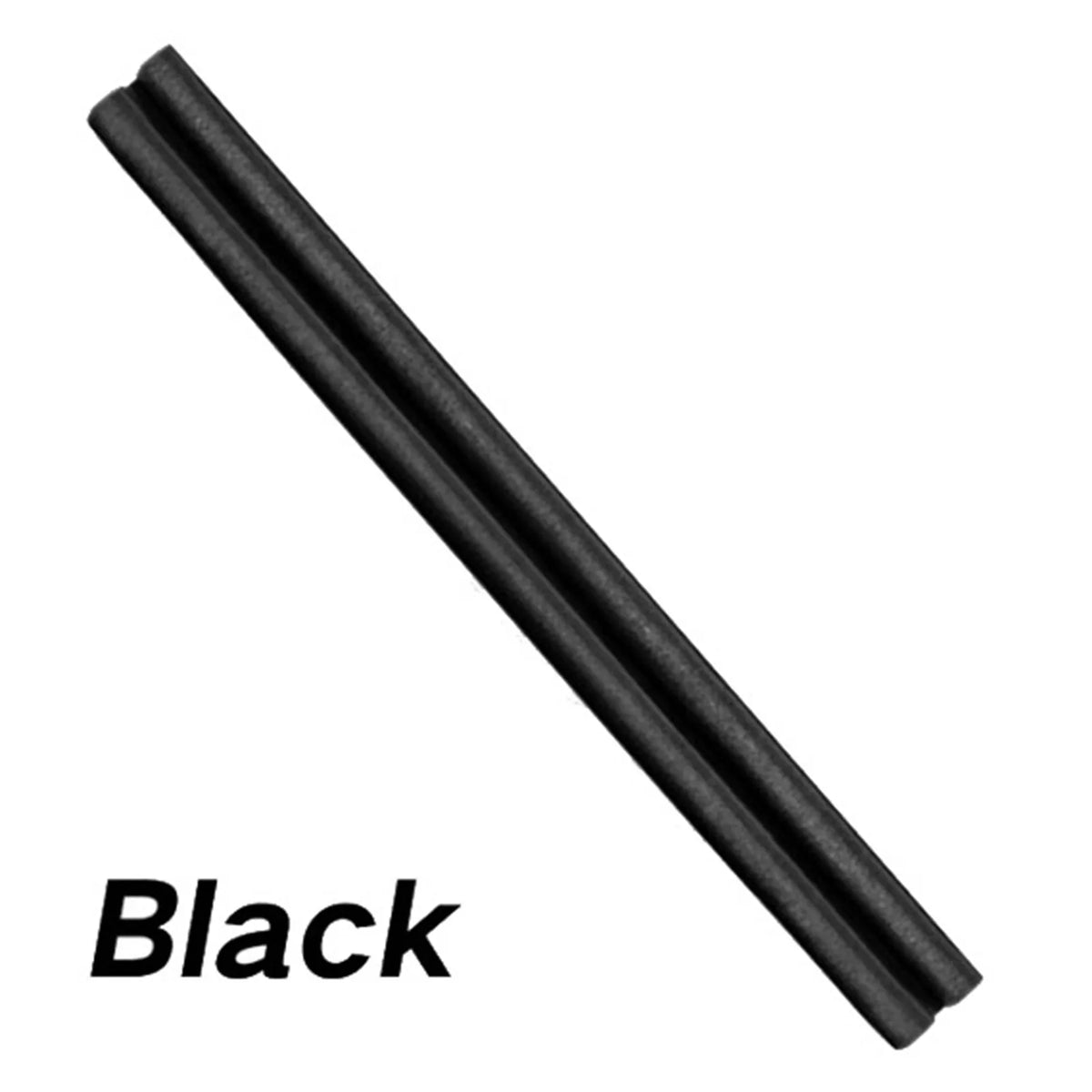 Door draft stopper in black