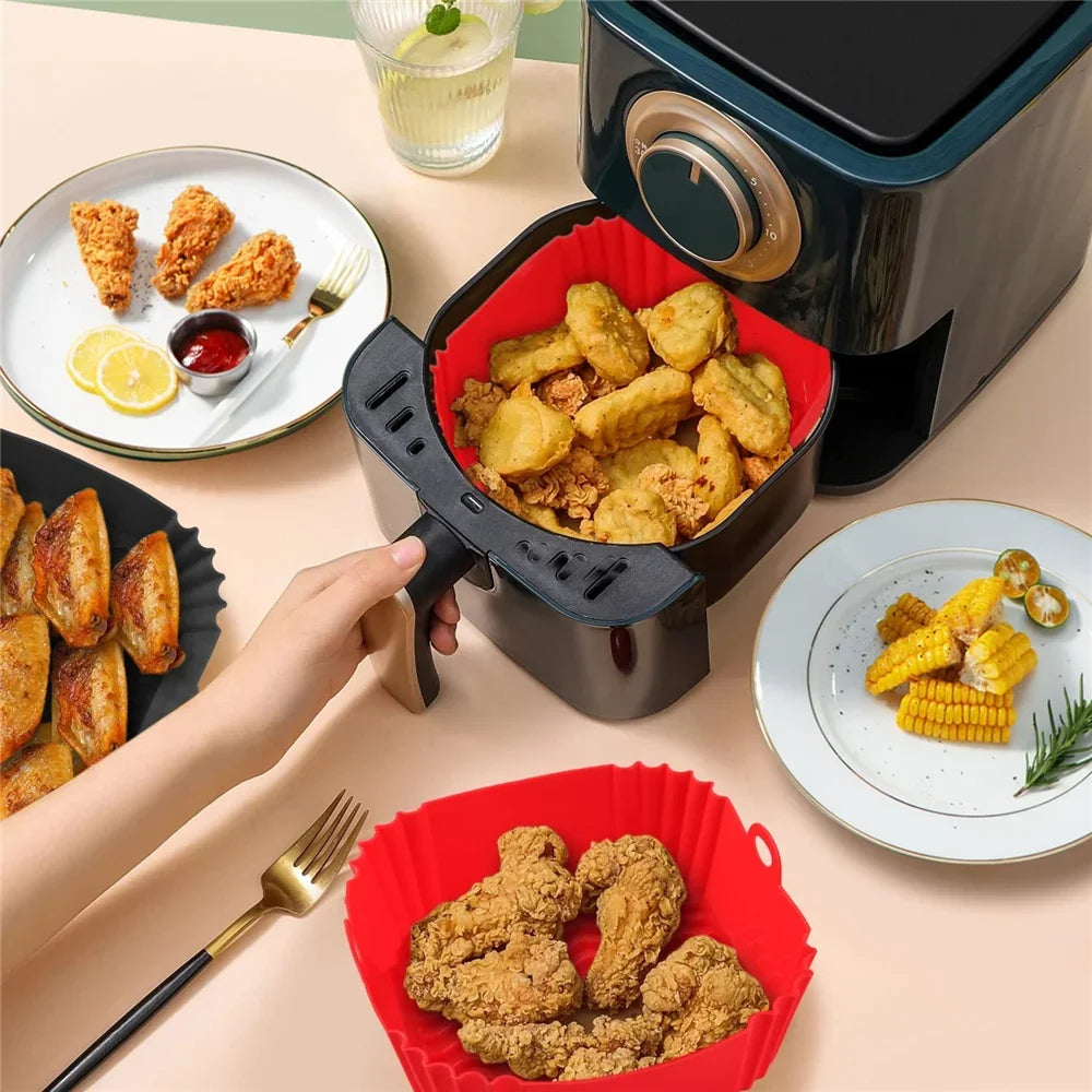 Silicone air fryer liner