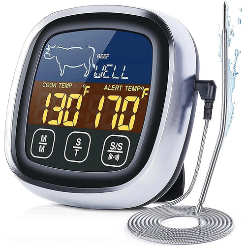Digital meat thermometer with probe