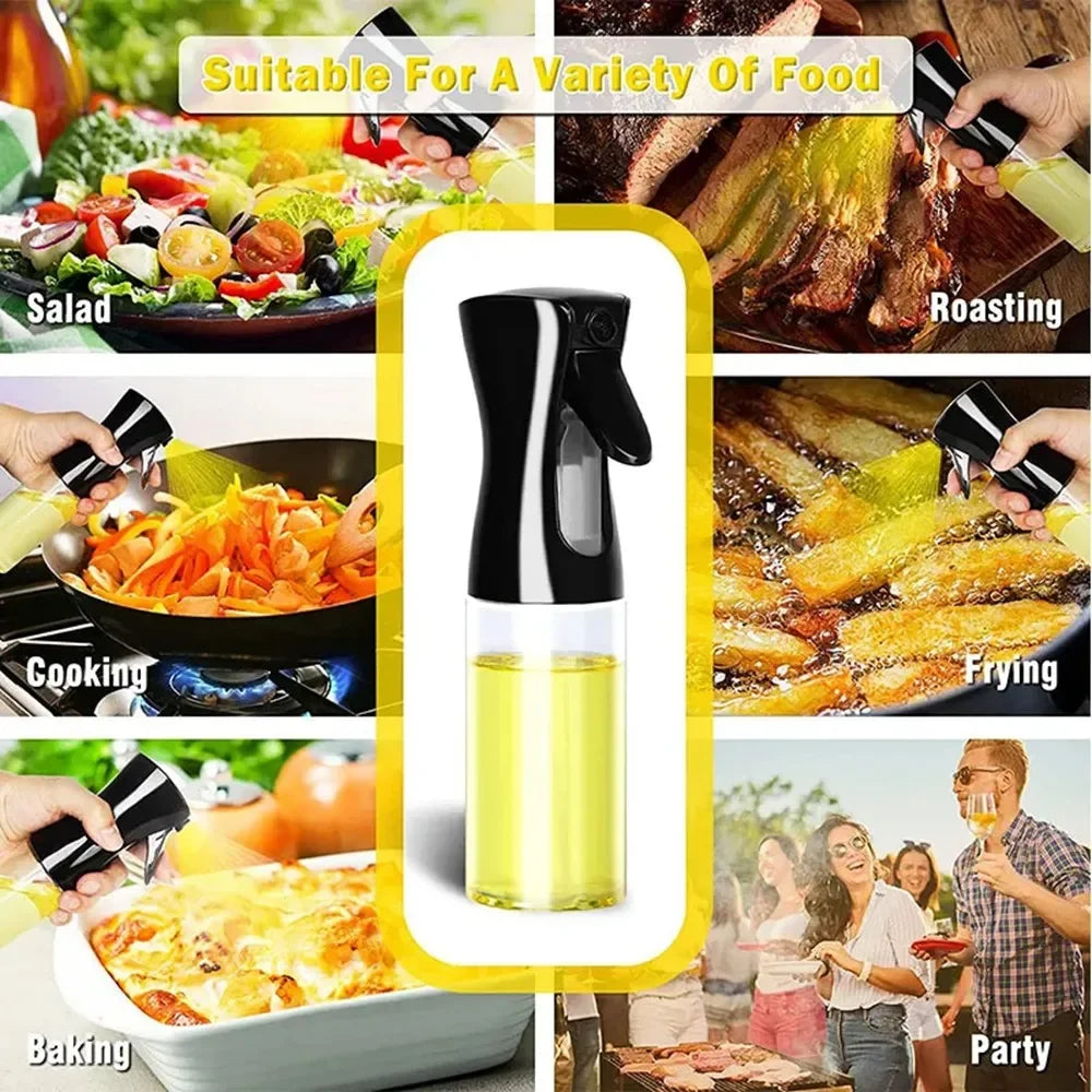 Refillable oil spray bottle for cooking