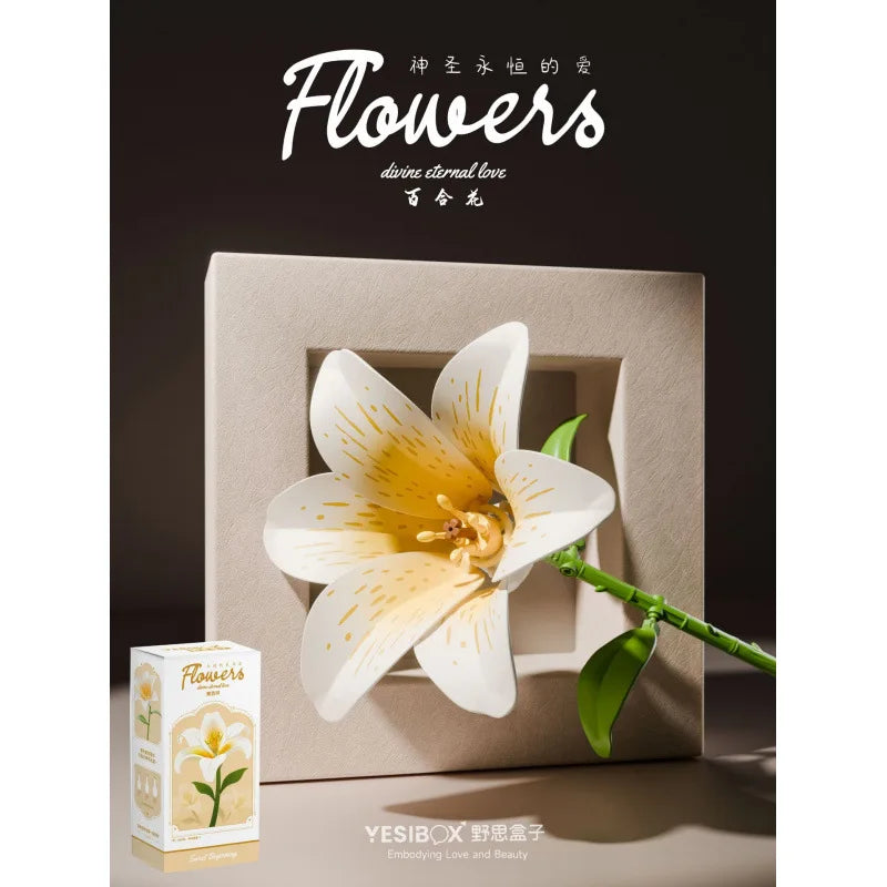DIY Building Block Flower Kit | Build-Your-Own Bouquet for Home Decor & Gifting
