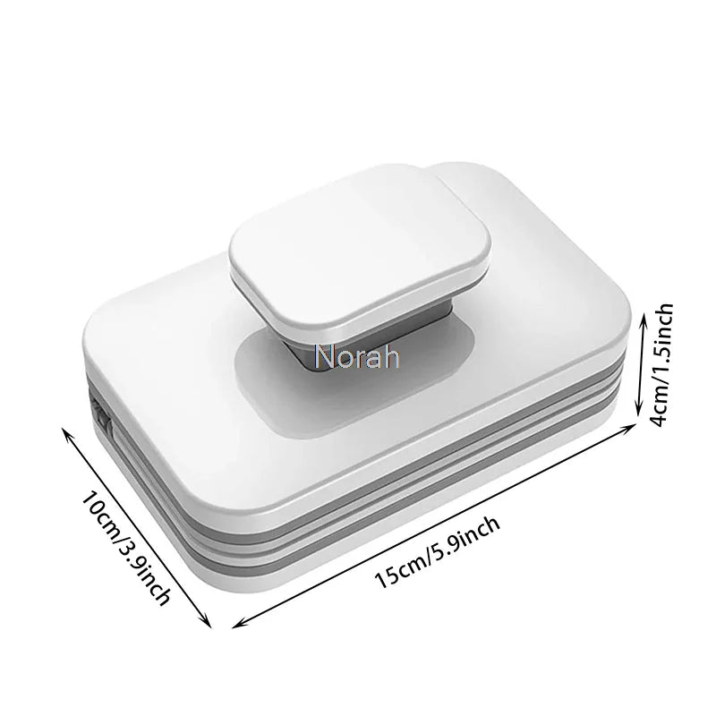 Magnetic Window Cleaner Double-Sided | No-Reach Glass Cleaning Tool for High Windows