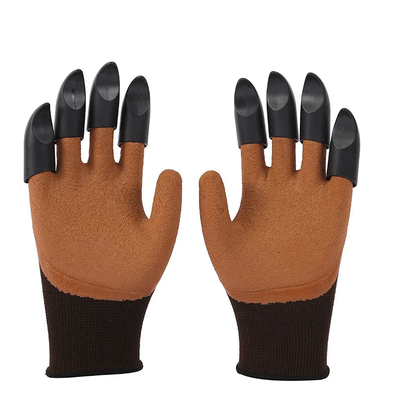 Garden gloves with claws