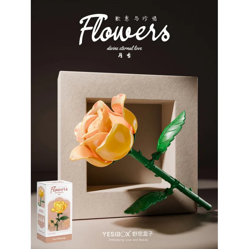 DIY Building Block Flower Kit | Build-Your-Own Bouquet for Home Decor & Gifting